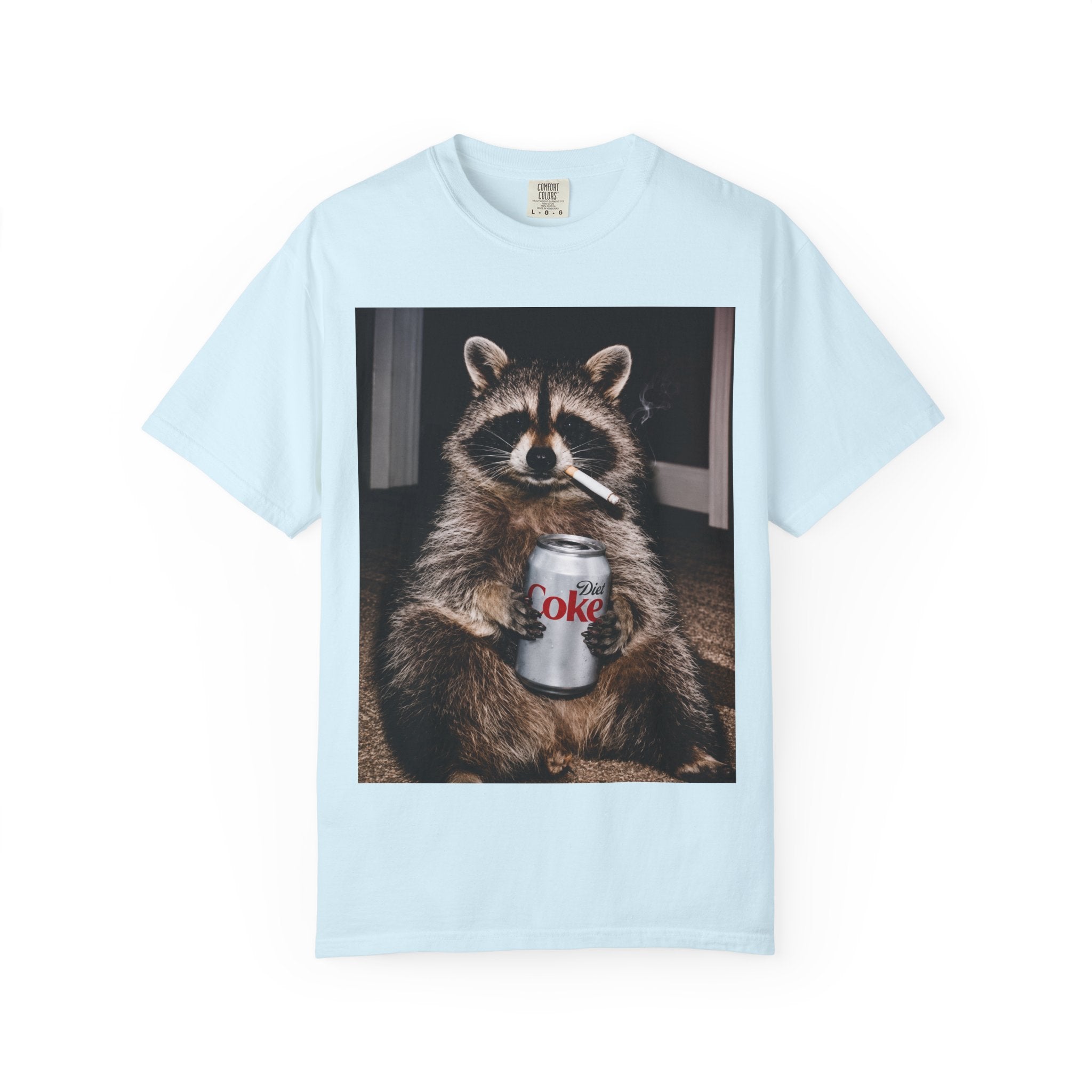 Raccoon T-Shirt – Smoking Trash Panda Graphic Tee