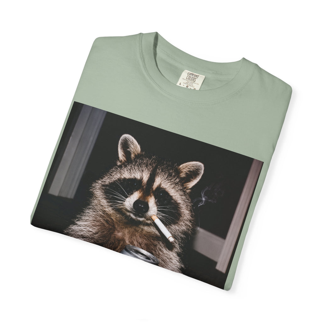 Raccoon T-Shirt – Smoking Trash Panda Graphic Tee