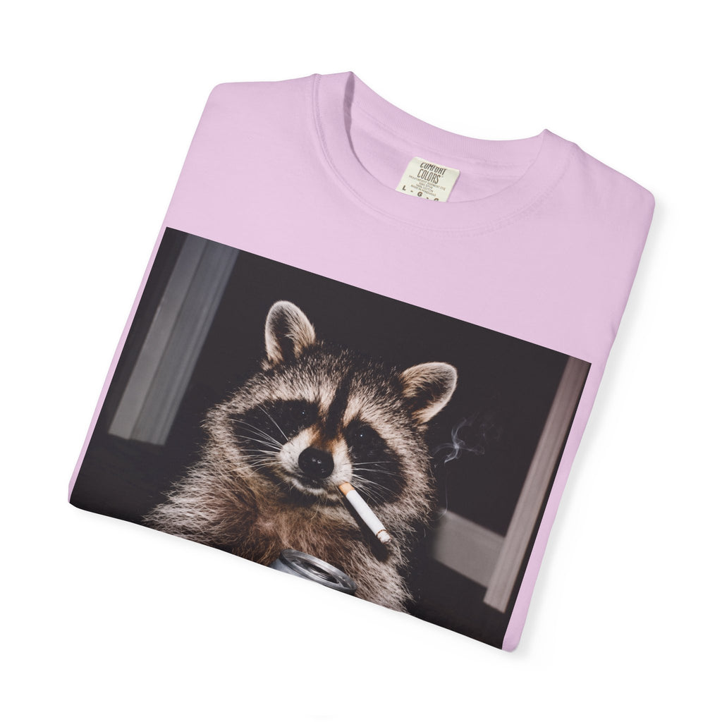 Raccoon T-Shirt – Smoking Trash Panda Graphic Tee
