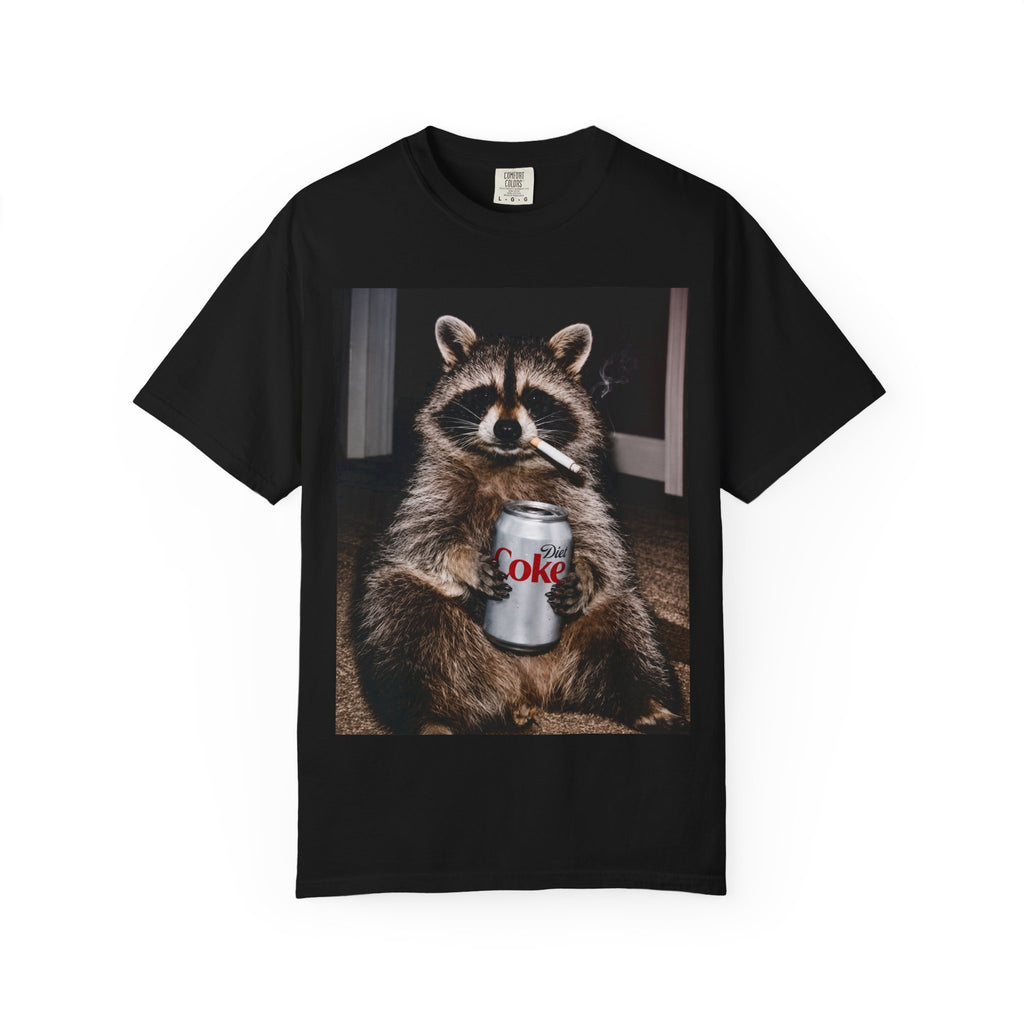 Raccoon T-Shirt – Smoking Trash Panda Graphic Tee