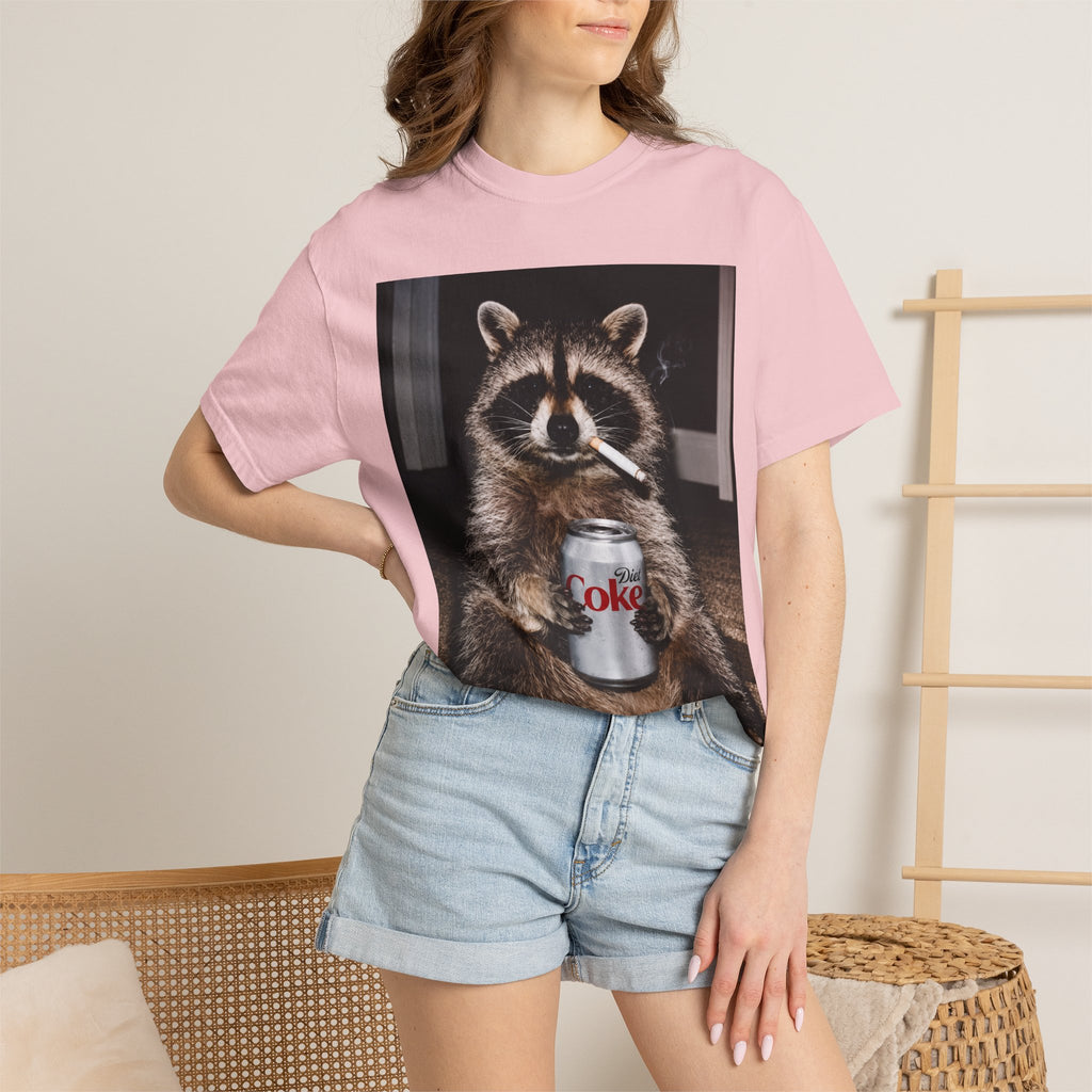 Raccoon T-Shirt – Smoking Trash Panda Graphic Tee