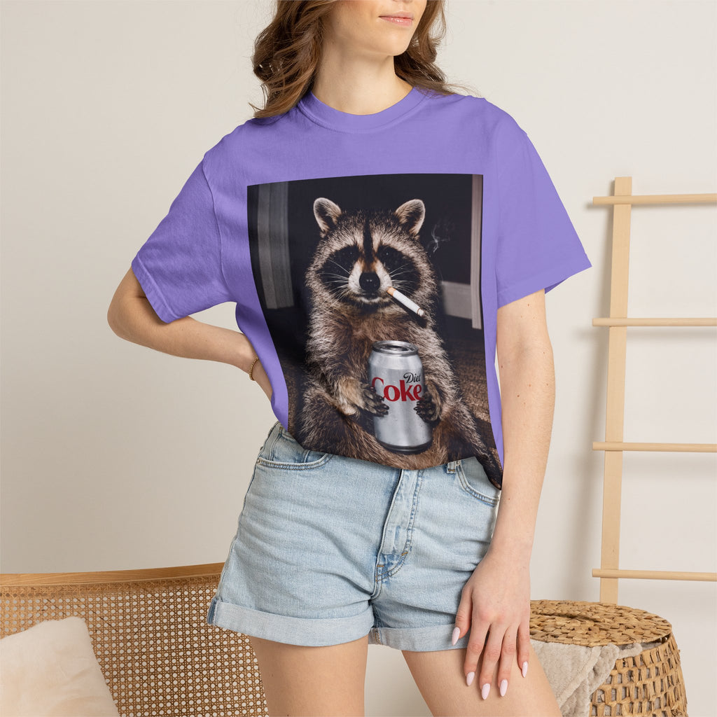 Raccoon T-Shirt – Smoking Trash Panda Graphic Tee
