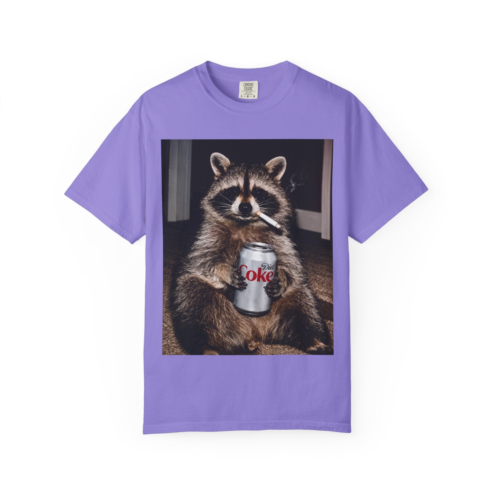 Raccoon T-Shirt – Smoking Trash Panda Graphic Tee