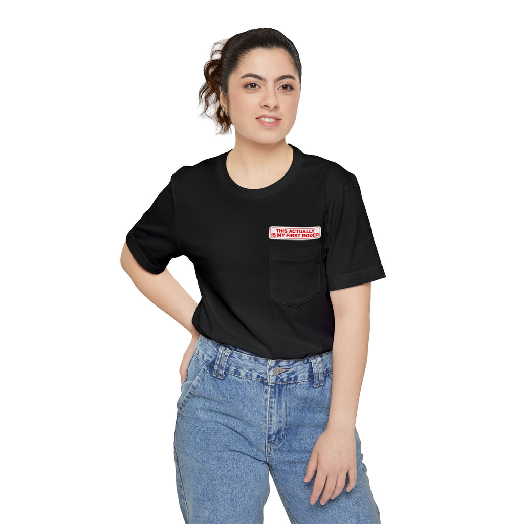 Pocket T-Shirt - "This Actually Is My Resting Bench"