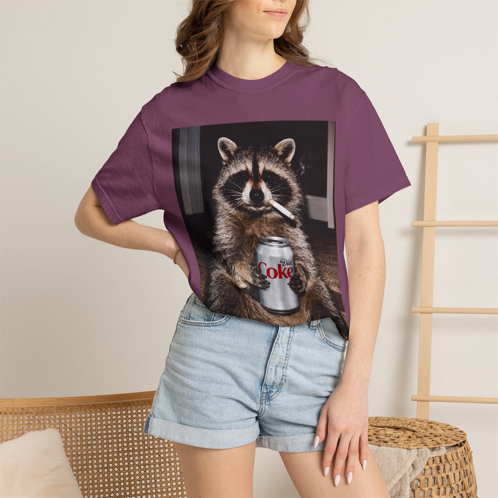 Raccoon T-Shirt – Smoking Trash Panda Graphic Tee