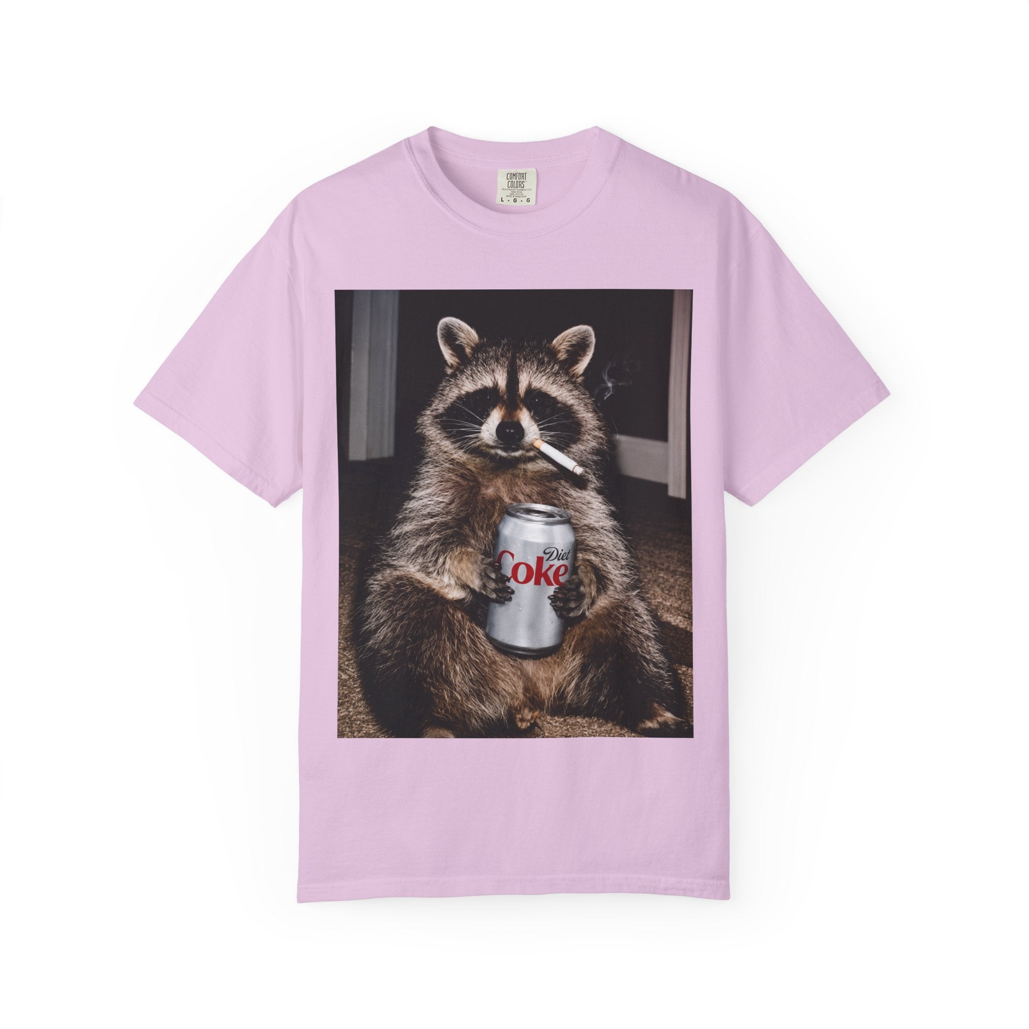 Raccoon T-Shirt – Smoking Trash Panda Graphic Tee