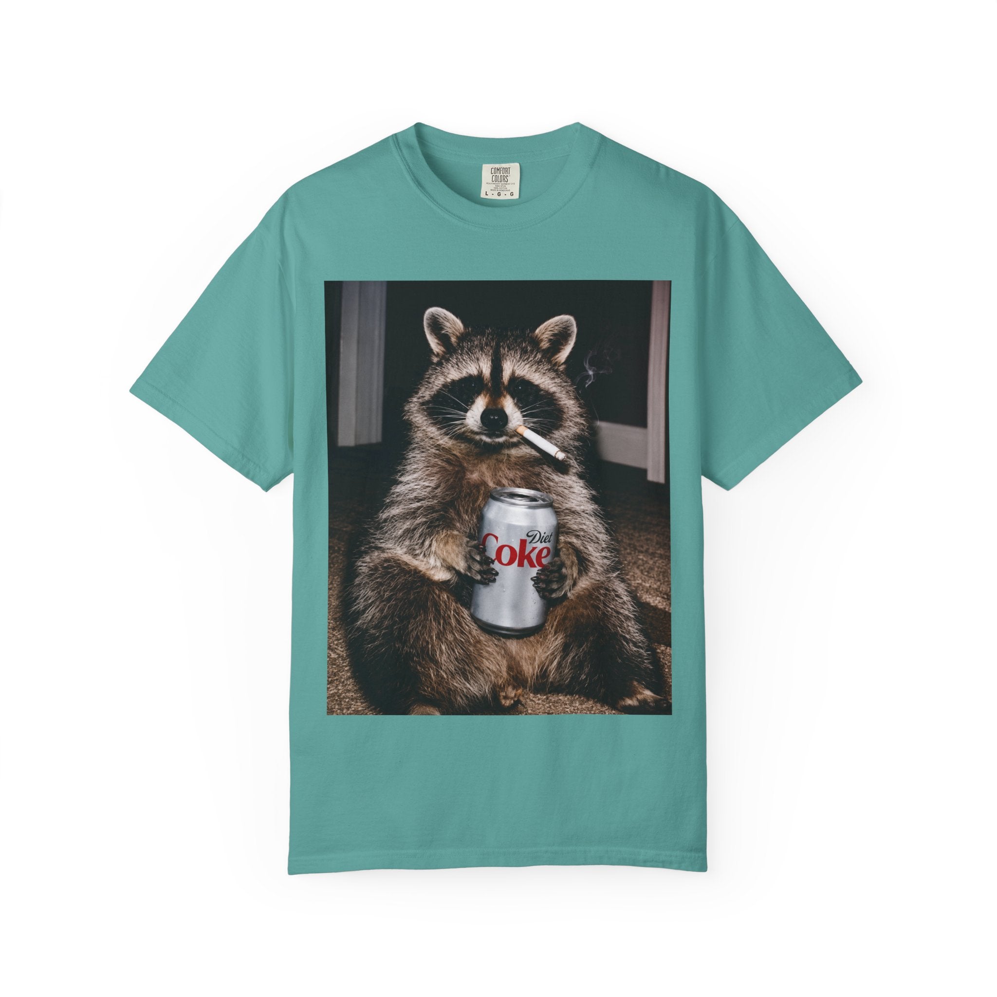 Raccoon T-Shirt – Smoking Trash Panda Graphic Tee