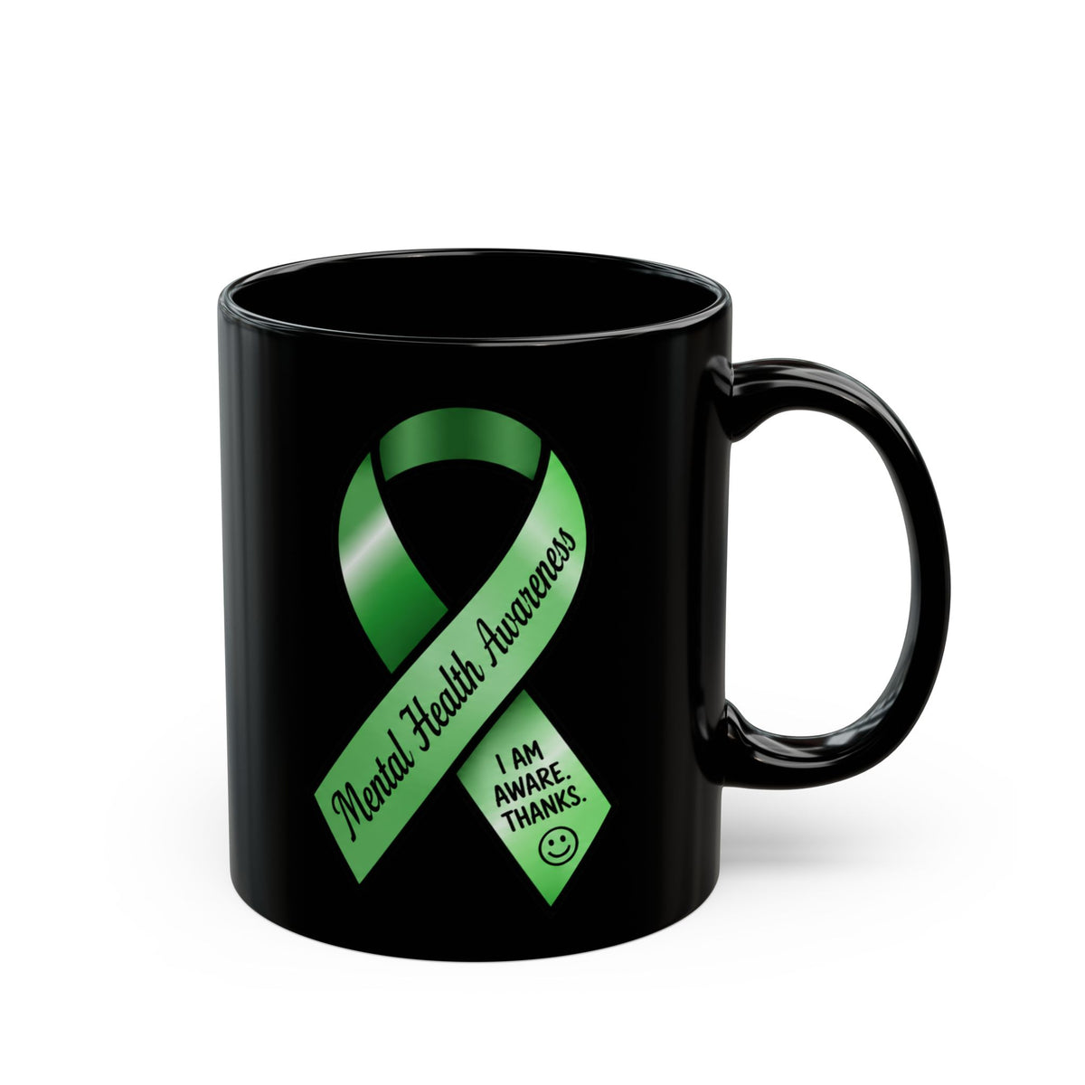 Mental Health Awareness Mug – “I Am Aware. Thanks.” Funny Dark Humor Coffee Mug