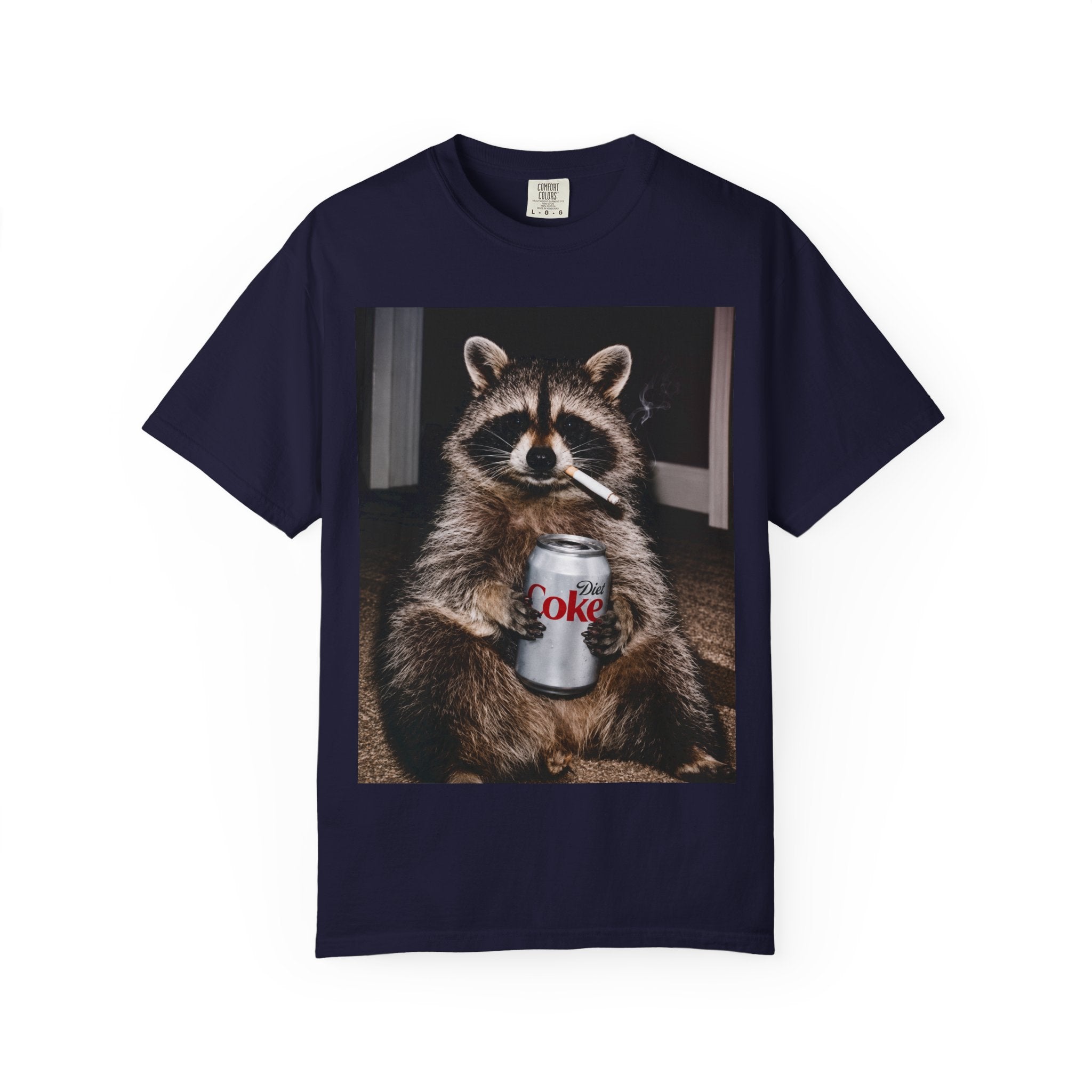 Raccoon T-Shirt – Smoking Trash Panda Graphic Tee