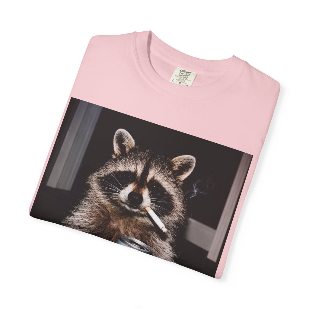 Raccoon T-Shirt – Smoking Trash Panda Graphic Tee