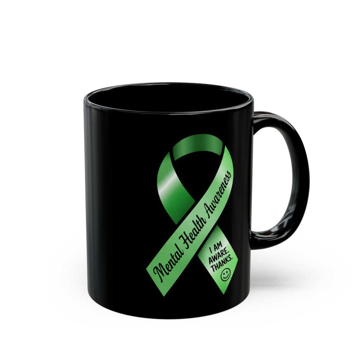 Mental Health Awareness Mug – “I Am Aware. Thanks.” Funny Dark Humor Coffee Mug