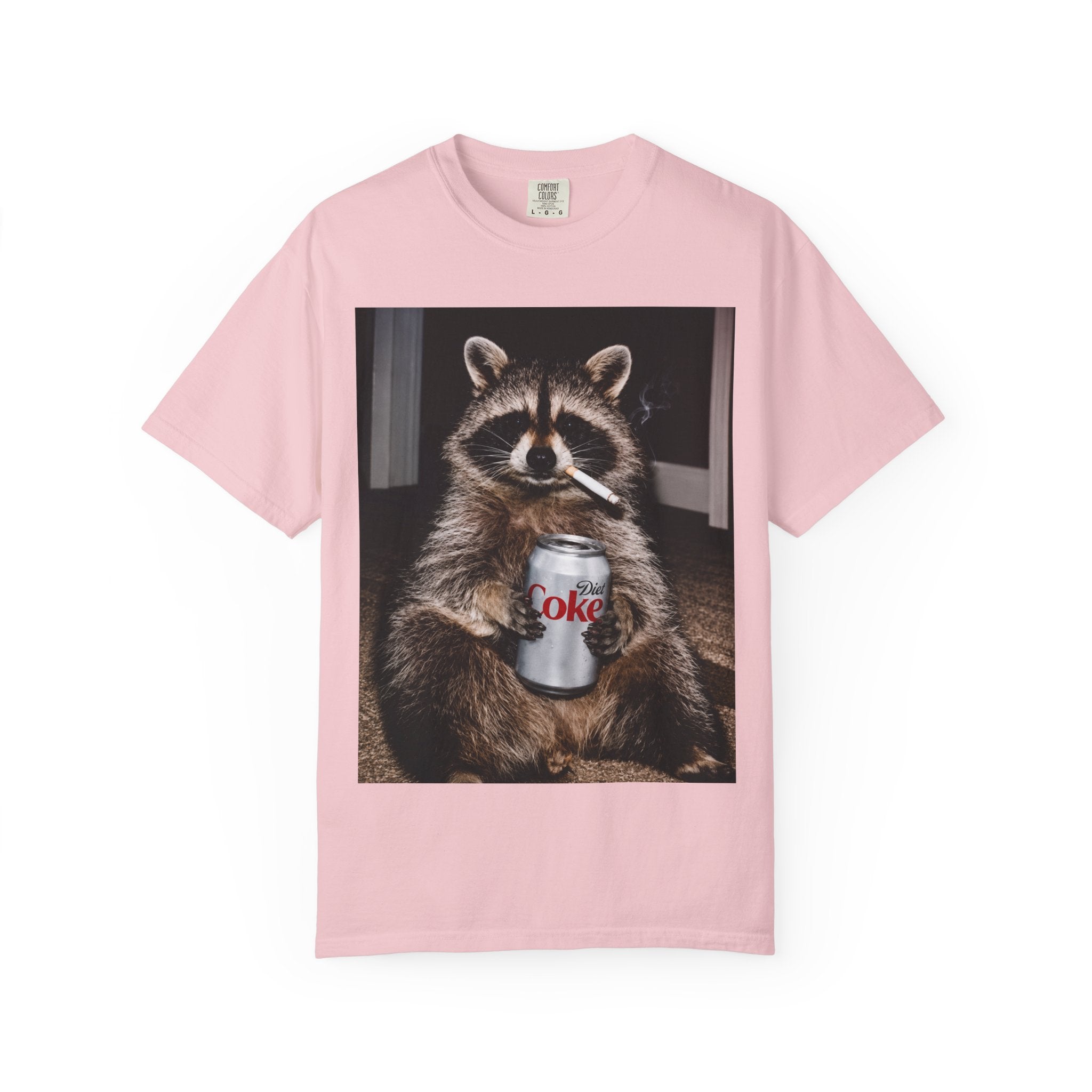 Raccoon T-Shirt – Smoking Trash Panda Graphic Tee
