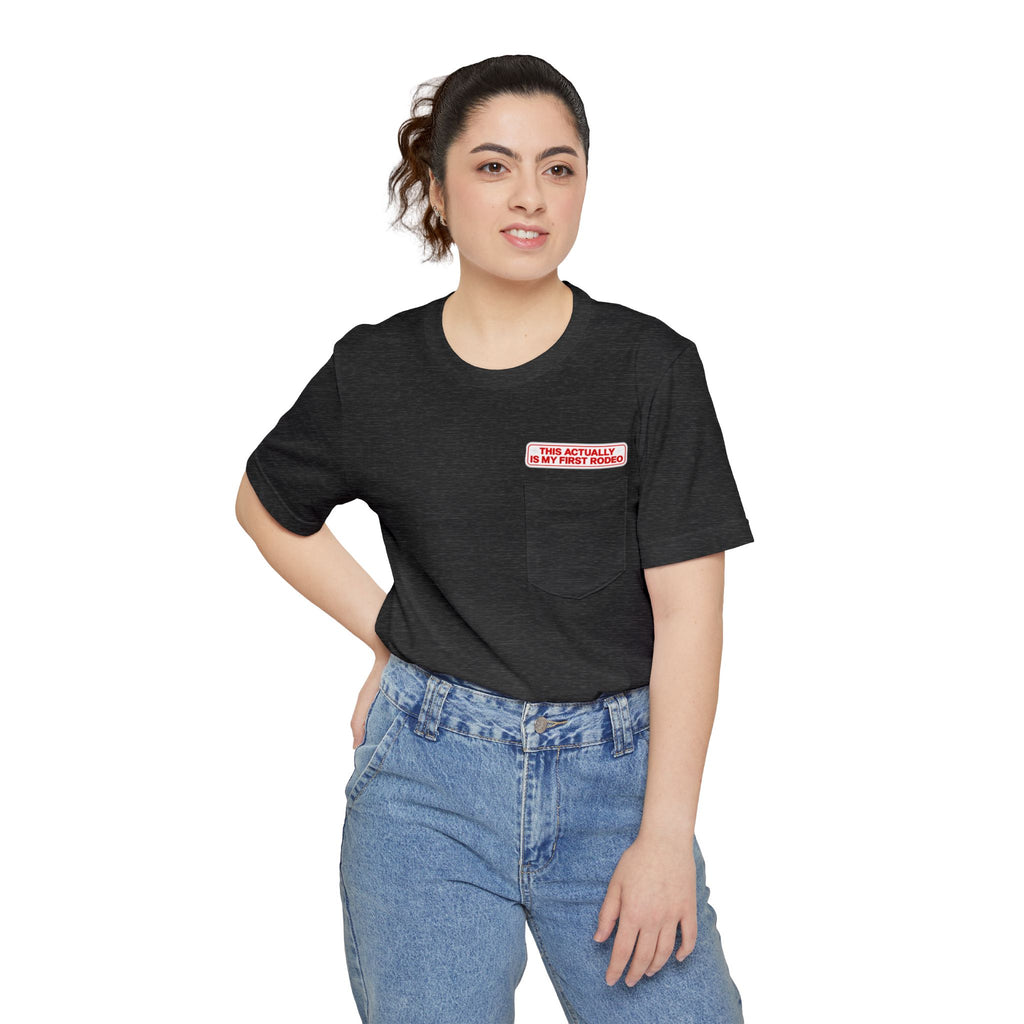Pocket T-Shirt - "This Actually Is My Resting Bench"