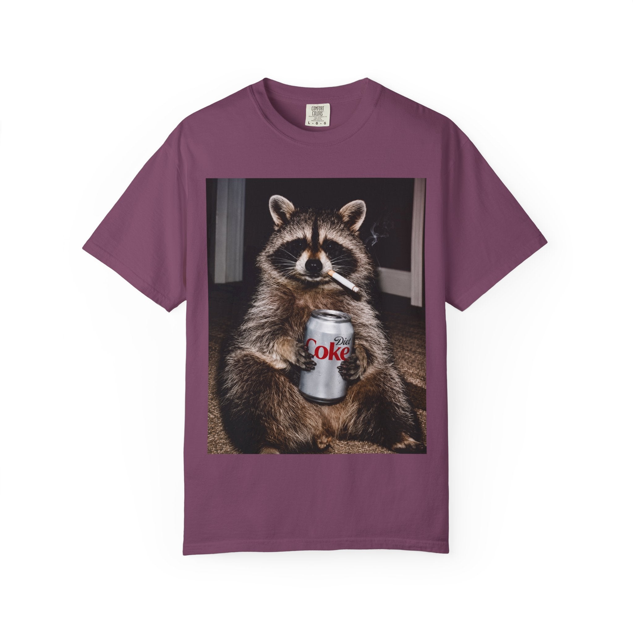 Raccoon T-Shirt – Smoking Trash Panda Graphic Tee