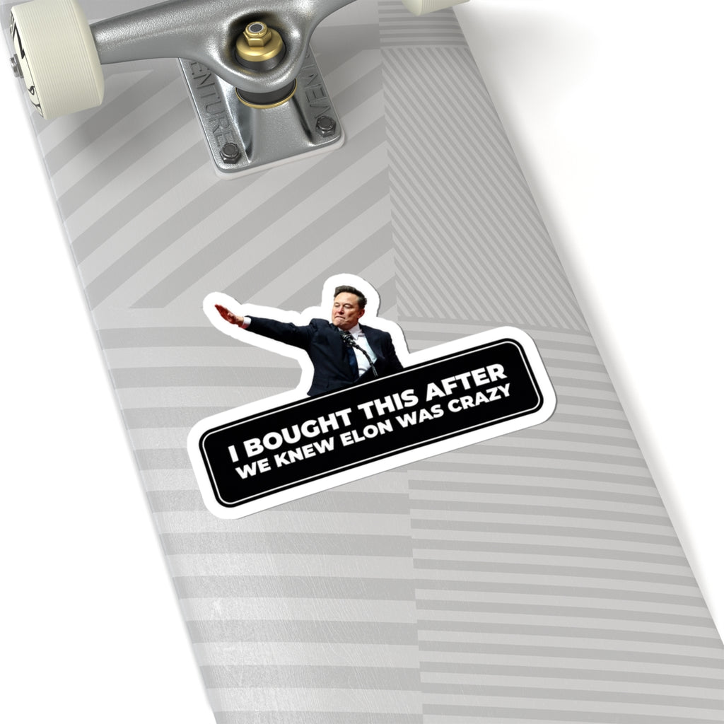 I Bought This After We Knew Elon Was Crazy” Kiss-Cut Sticker