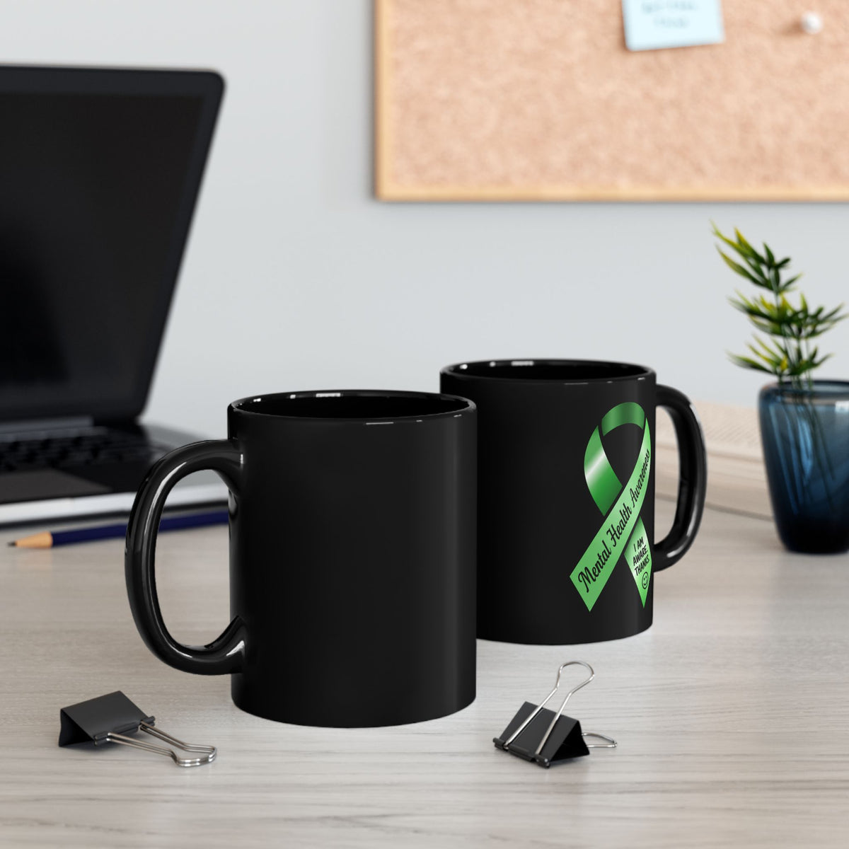 Mental Health Awareness Mug – “I Am Aware. Thanks.” Funny Dark Humor Coffee Mug