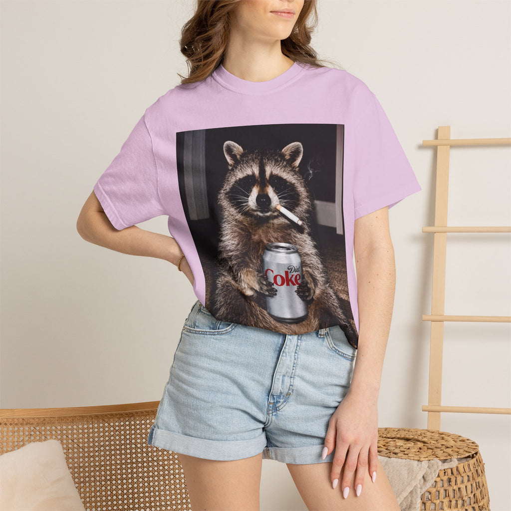Raccoon T-Shirt – Smoking Trash Panda Graphic Tee