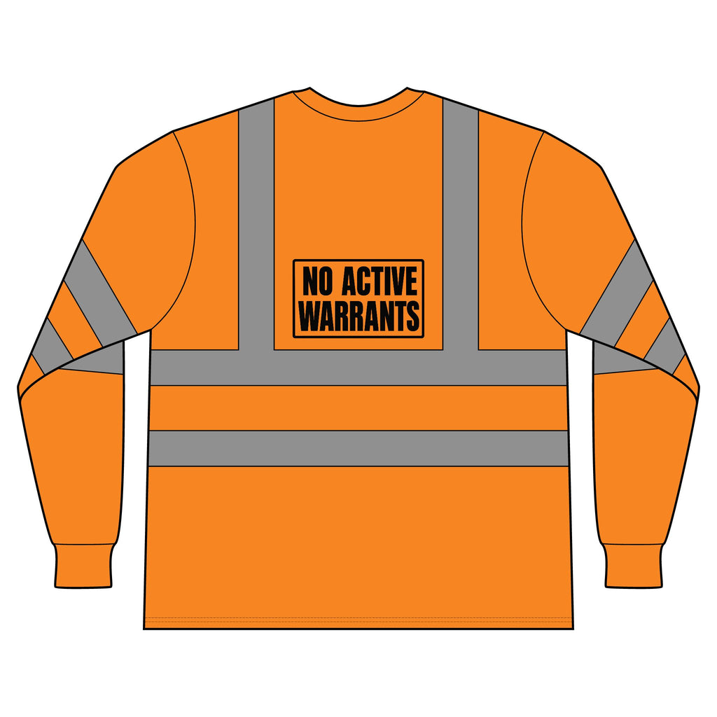 No Active Warrants Hi-Vis Safety Shirt – ANSI Class 3