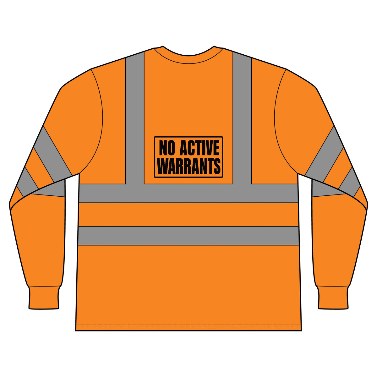 No Active Warrants Hi-Vis Safety Shirt – ANSI Class 3