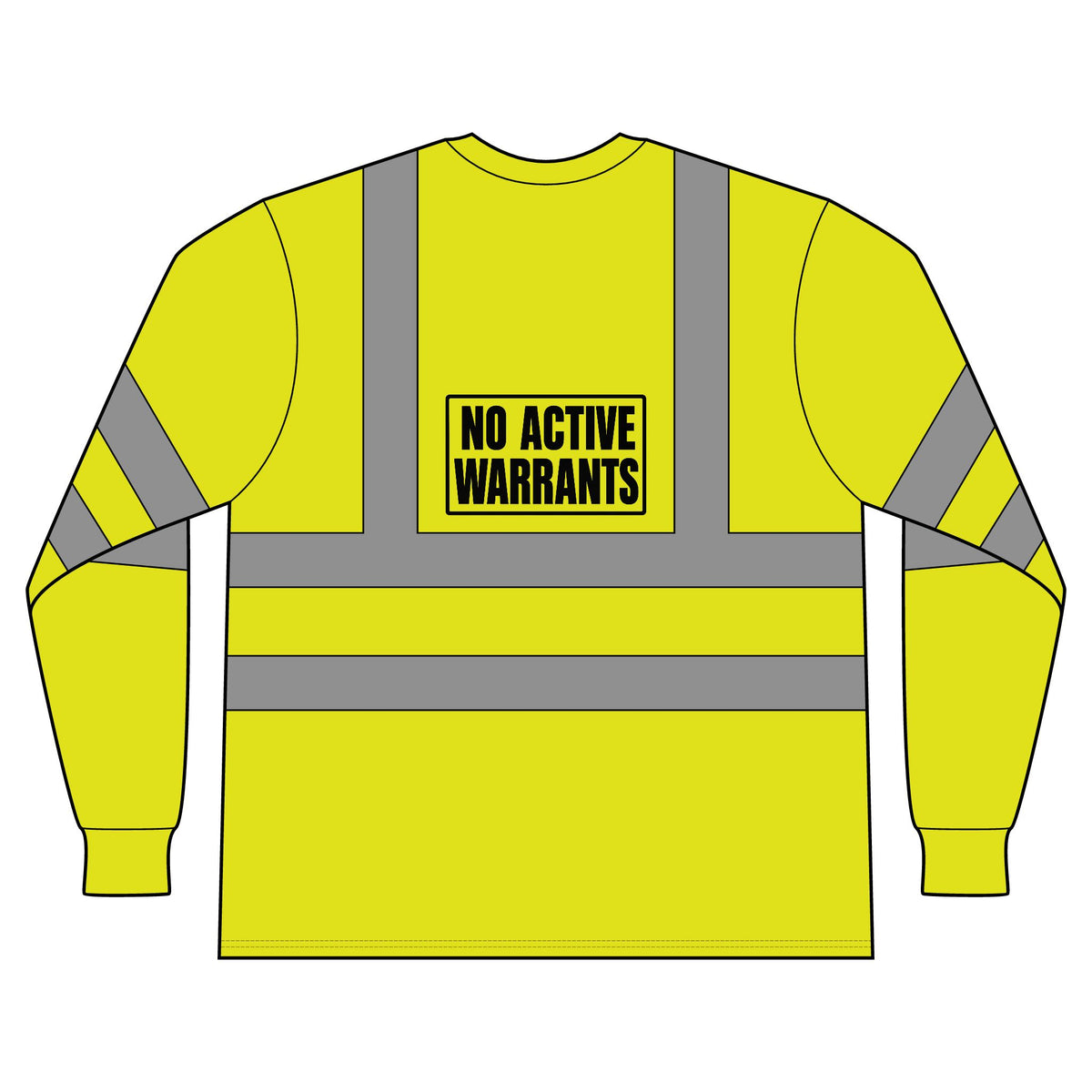 No Active Warrants Hi-Vis Safety Shirt – ANSI Class 3