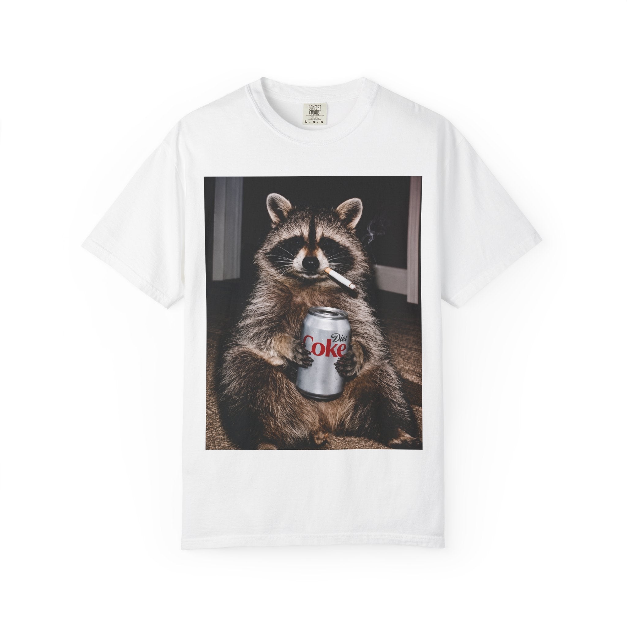 Raccoon T-Shirt – Smoking Trash Panda Graphic Tee