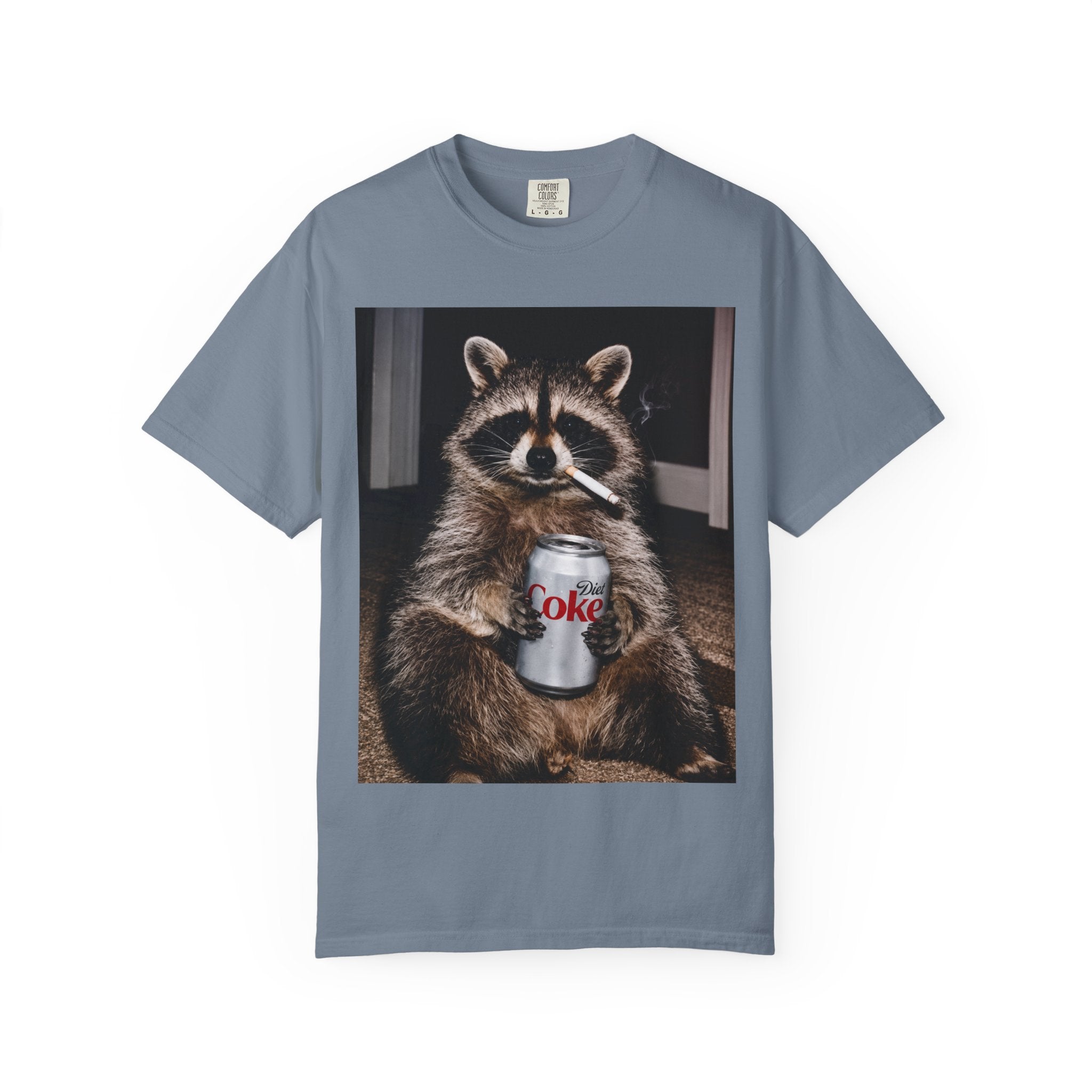 Raccoon T-Shirt – Smoking Trash Panda Graphic Tee