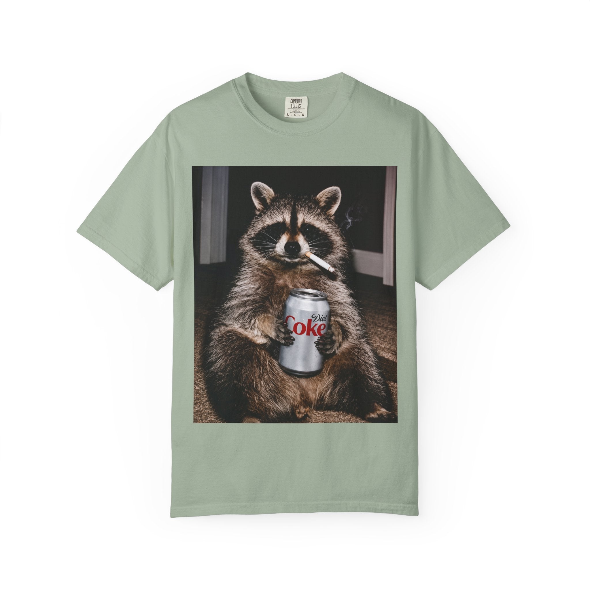 Raccoon T-Shirt – Smoking Trash Panda Graphic Tee
