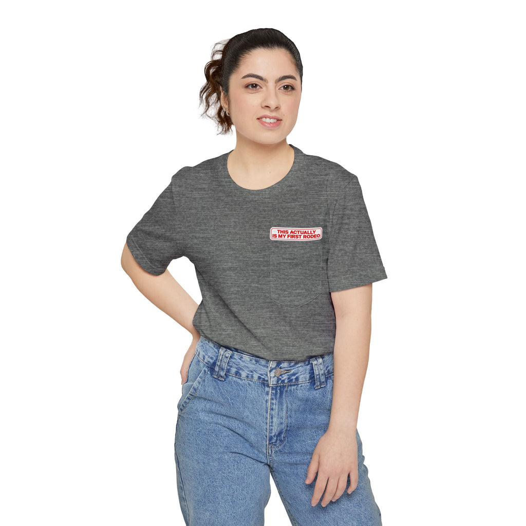 Pocket T-Shirt - "This Actually Is My Resting Bench"