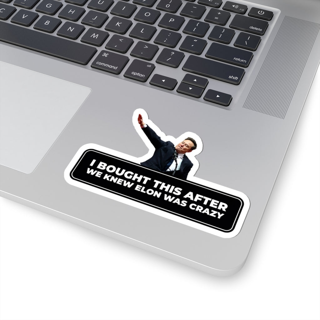 I Bought This After We Knew Elon Was Crazy” Kiss-Cut Sticker